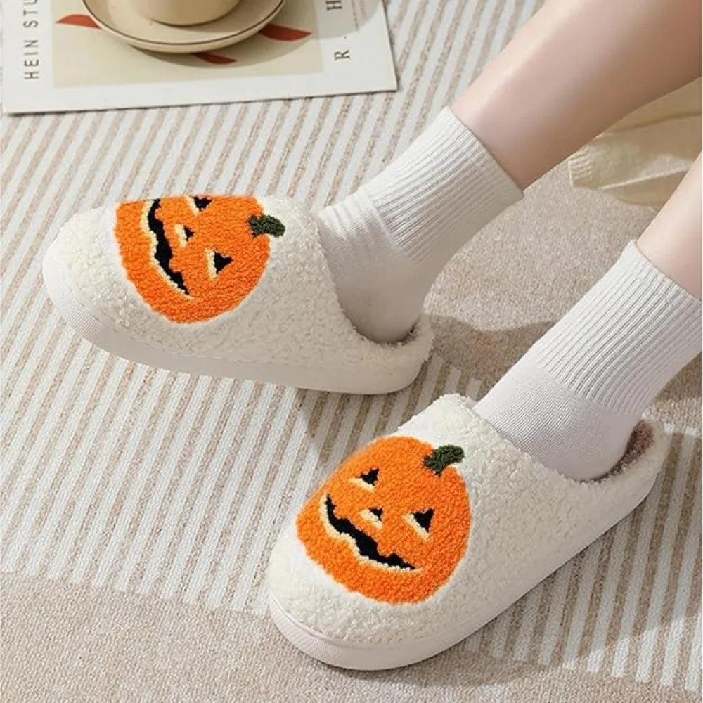 Ghost and Pumpkin Slippers