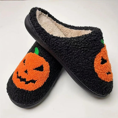 Ghost and Pumpkin Slippers